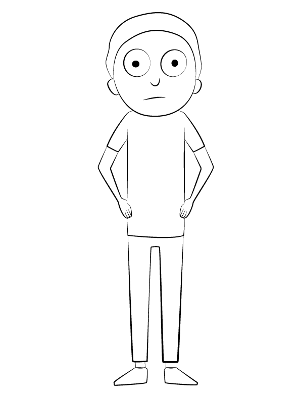 Dibujo de Morty Smith para Colorear