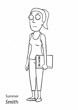 Dibujo de Verano Smith para Colorear