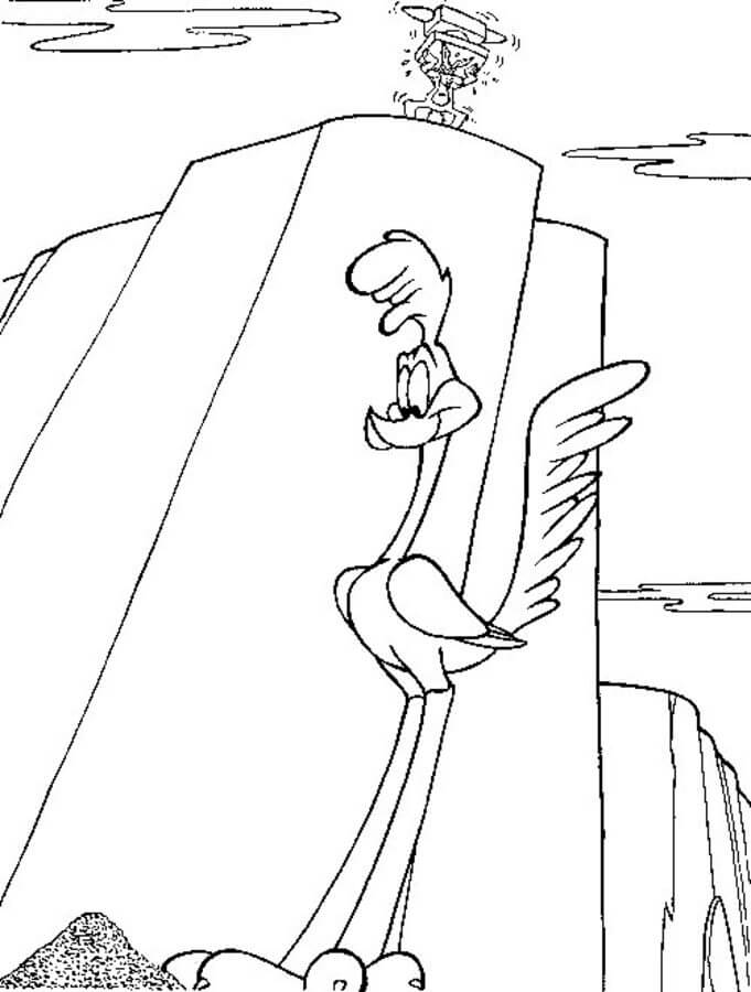 Dibujo de Road Runner Impresionante para Colorear
