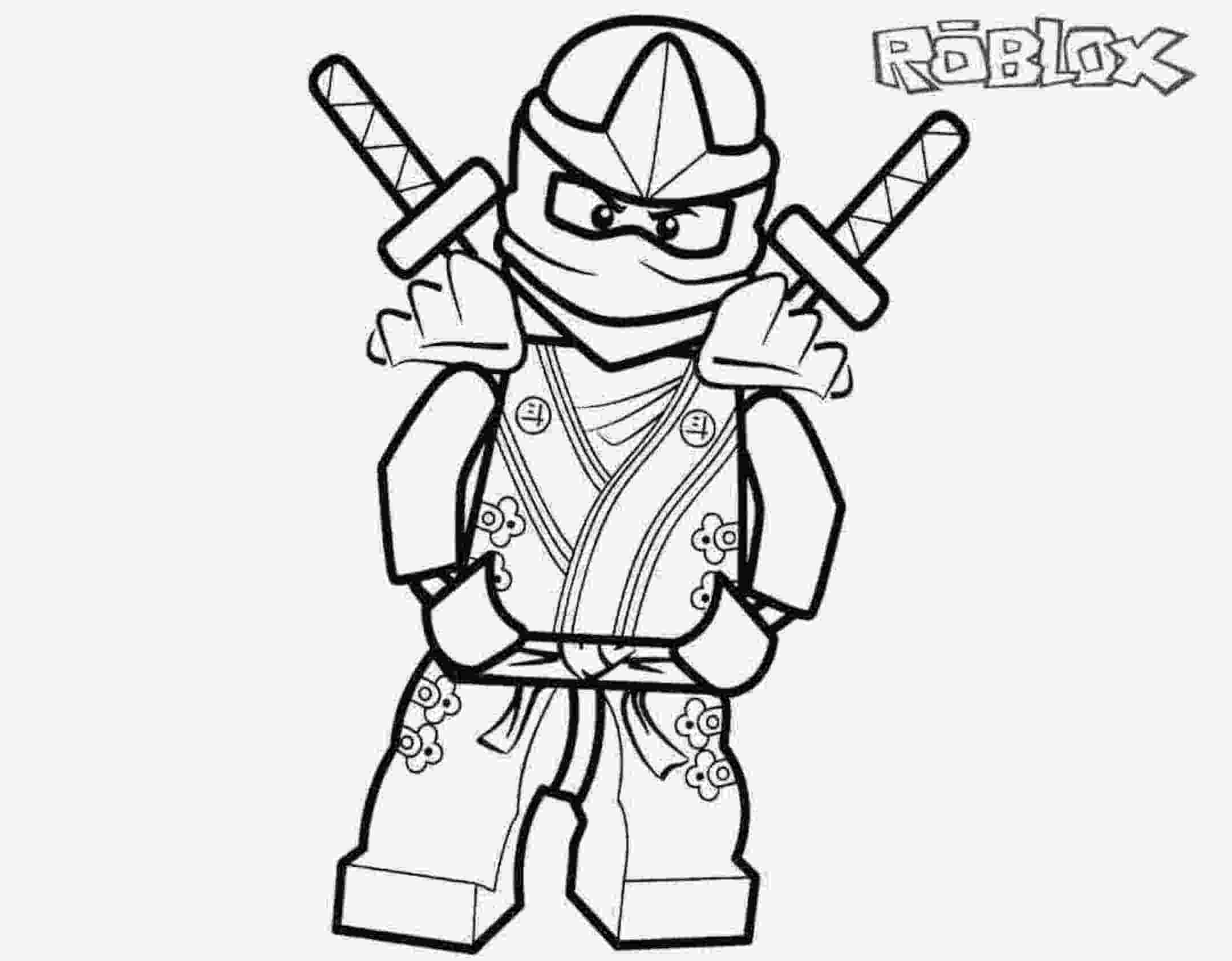 Dibujo de Ninja Go Roblox para Colorear