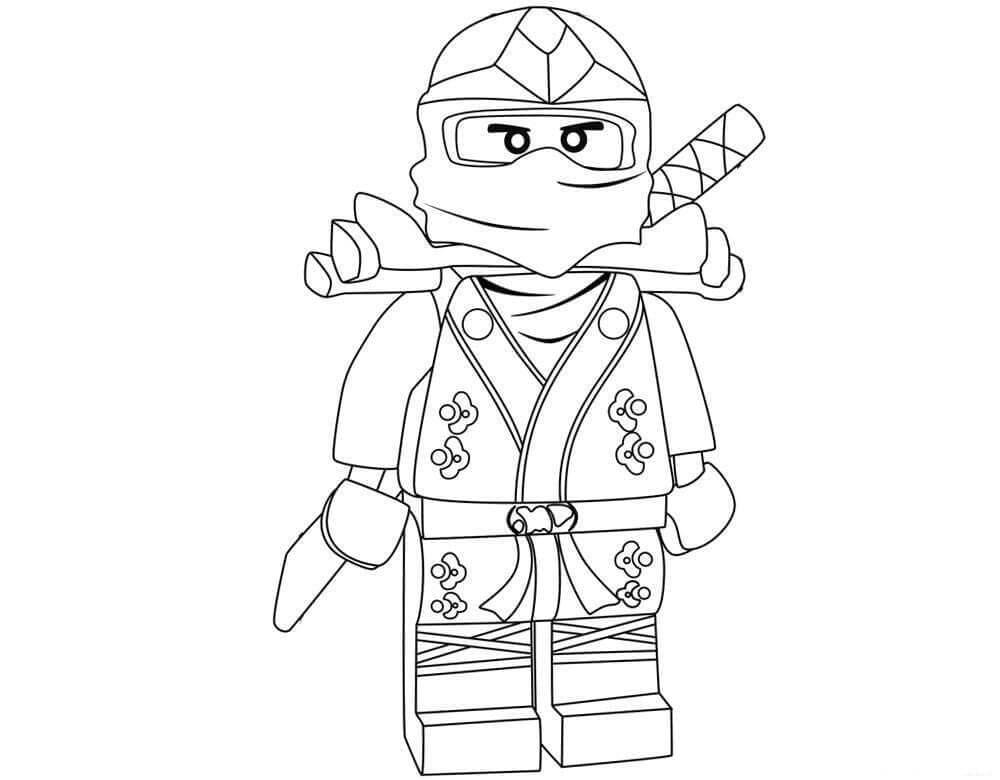 Dibujo de Genial Ninja Ir Roblox para Colorear