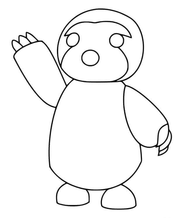Dibujo de Pingüino Roblox para Colorear