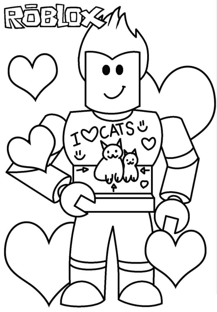 Dibujo de Querido Roblox para Colorear