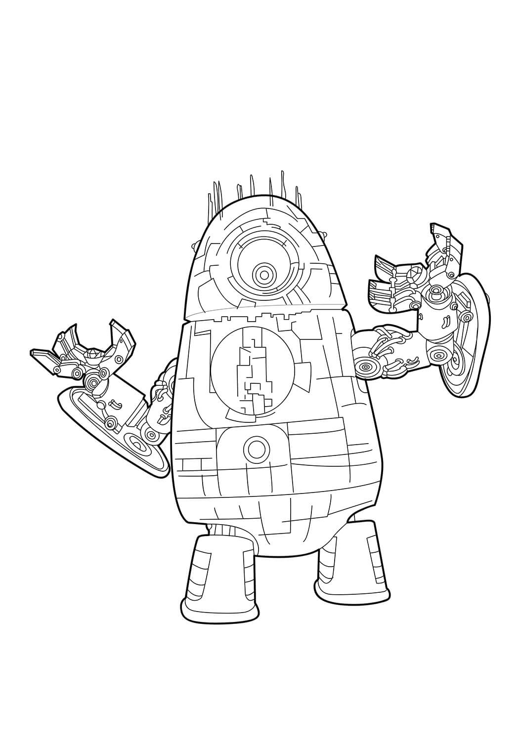 Dibujo de Robot Alienigena para Colorear