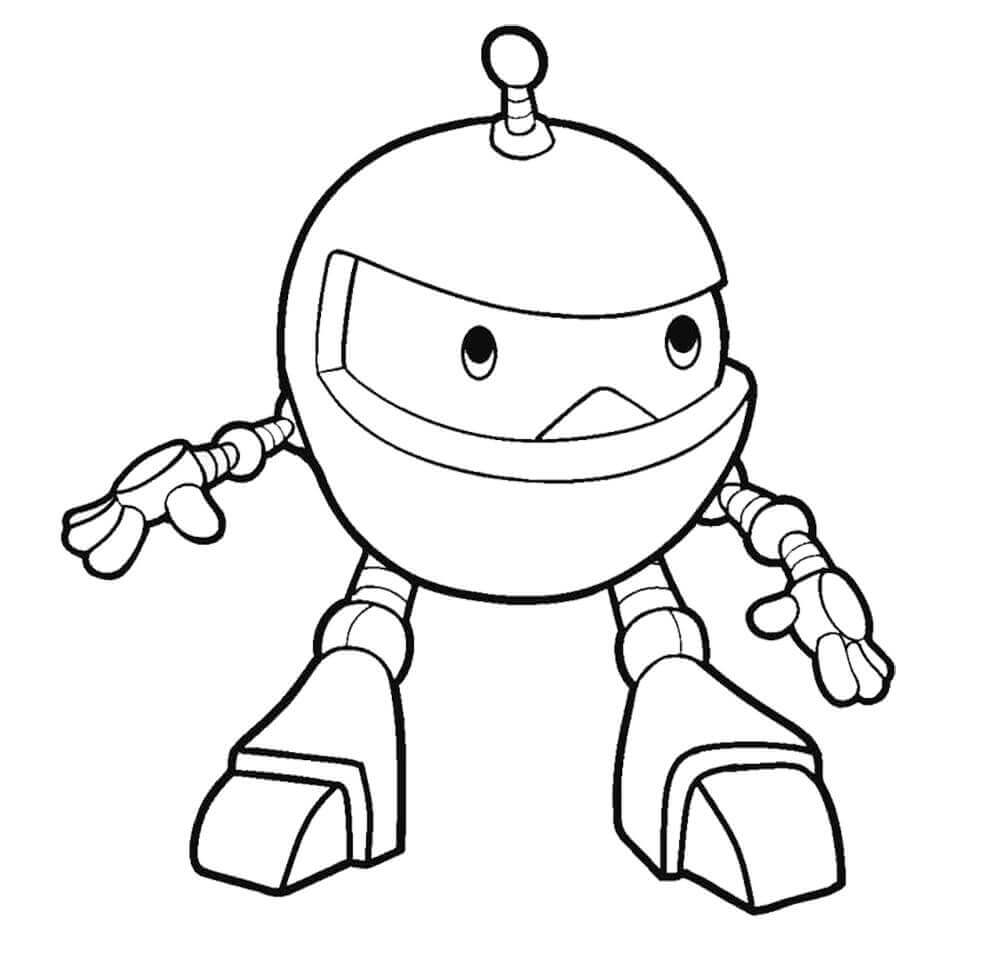 Dibujo de Robot Genial para Colorear