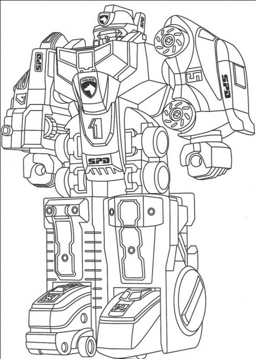 Dibujo de Robot Gigante para Colorear