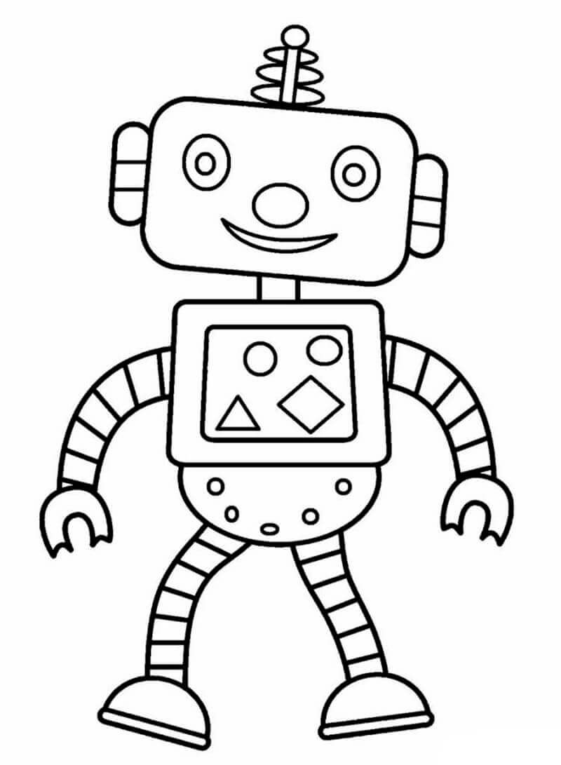 Dibujo de Robot Lindo para Colorear