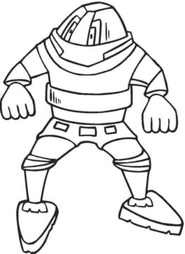 Dibujo de Robot Poderoso para Colorear