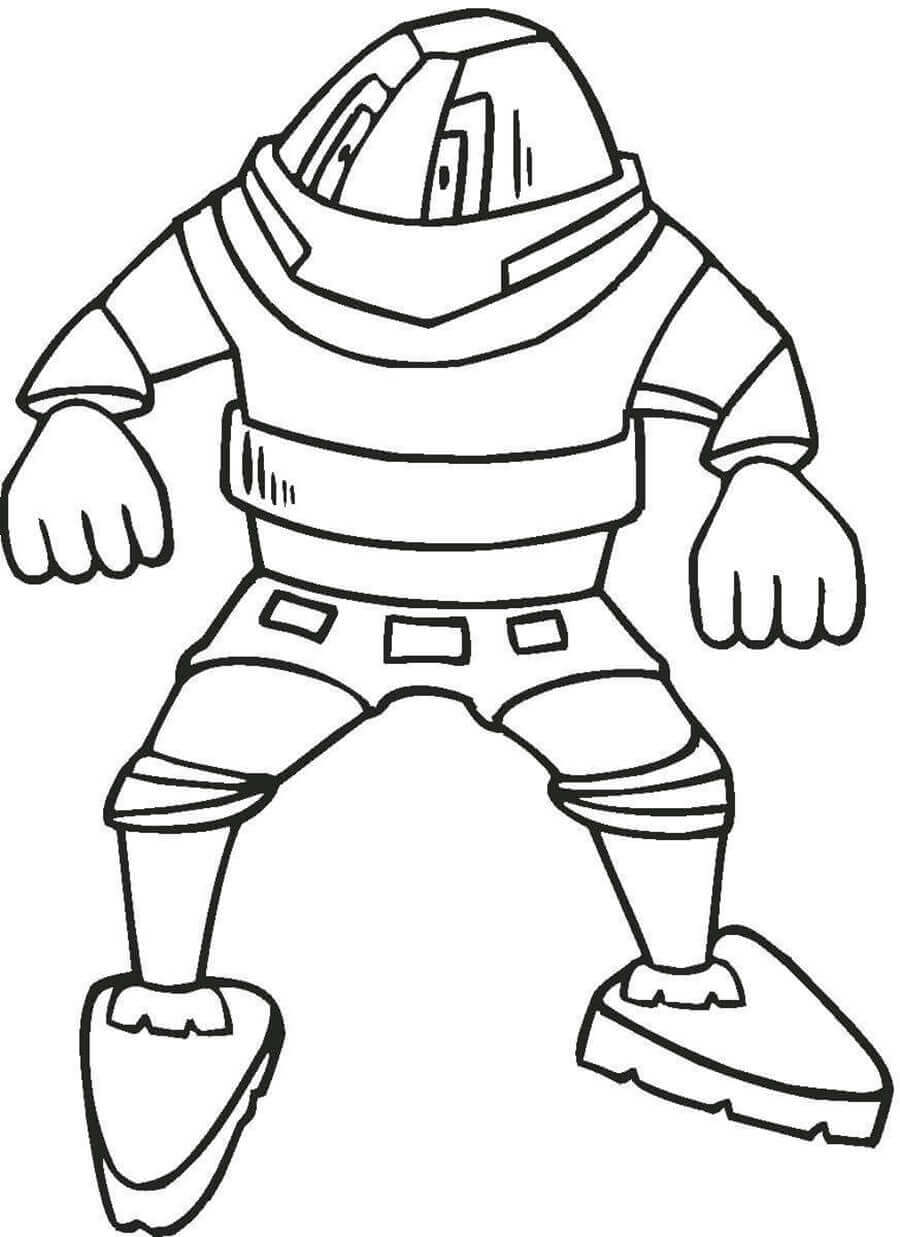 Dibujo de Robot Poderoso para Colorear