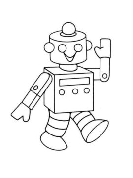 Dibujo de Robot Popular para Colorear