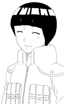 Dibujo de Rock Lee Imprimible para Colorear