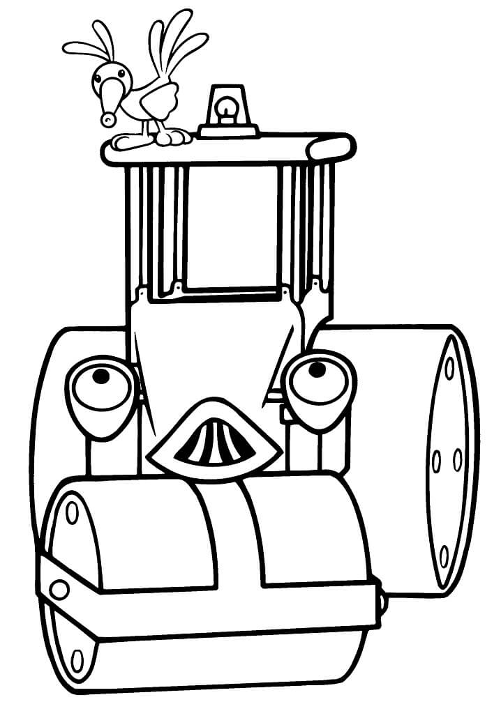 Dibujo de Roley y un pájaro para Colorear
