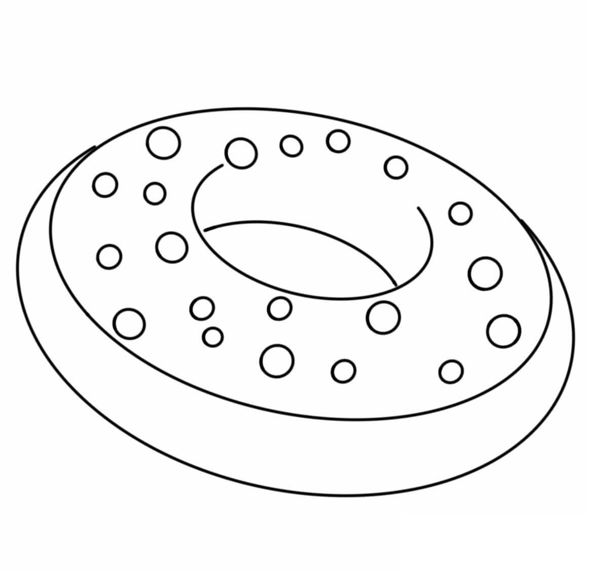 Dibujo de Buena Rosquilla para Colorear