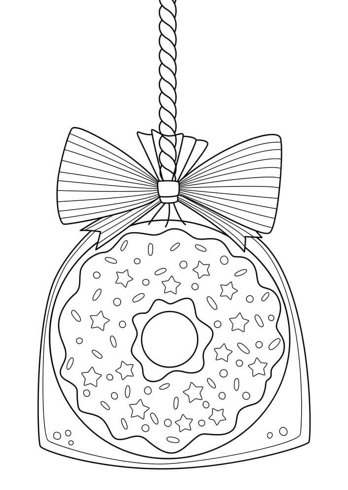 Dibujo de Gran Donut para Colorear