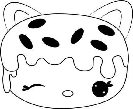 Dibujo de Sprinkles Donut Divertido para Colorear