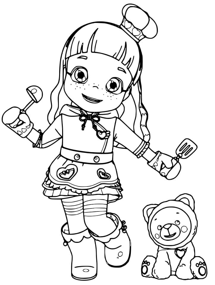 Dibujo de Imgi 17 Chef Ruby From Rainbow Ruby Coloring Page para Colorear