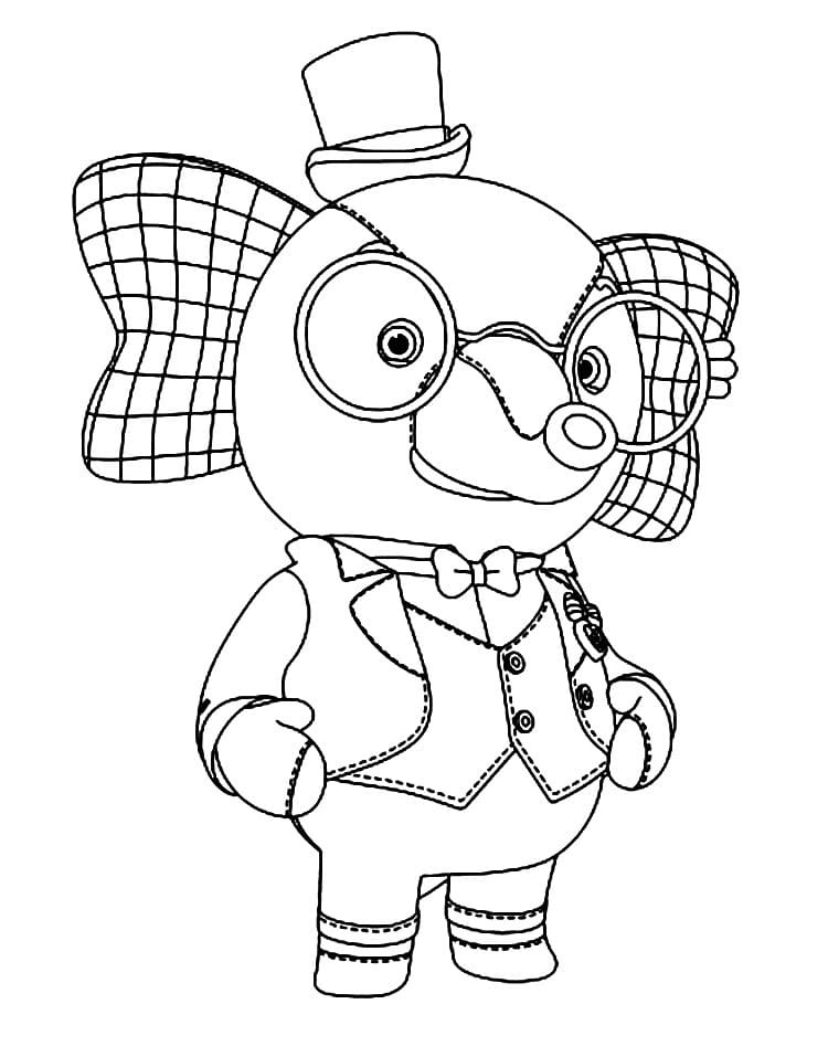 Dibujo de Imgi 4 Mayor Ling Ling From Rainbow Ruby Coloring Page para Colorear