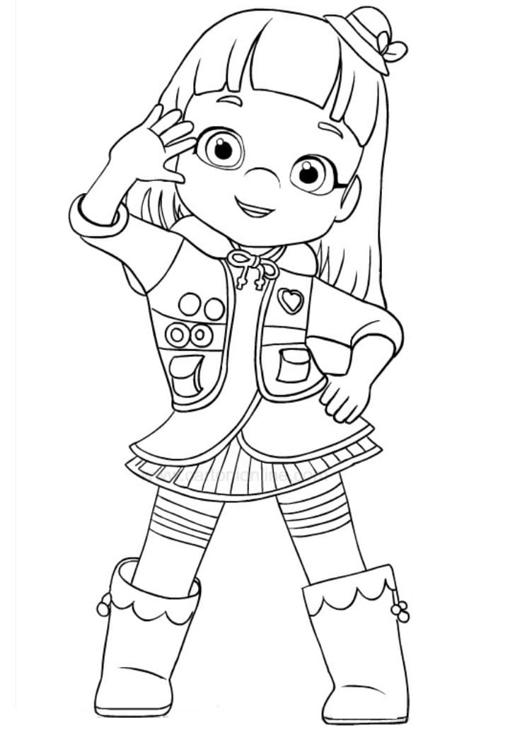 Dibujo de Imgi 5 Lovely Rainbow Ruby Coloring Page para Colorear