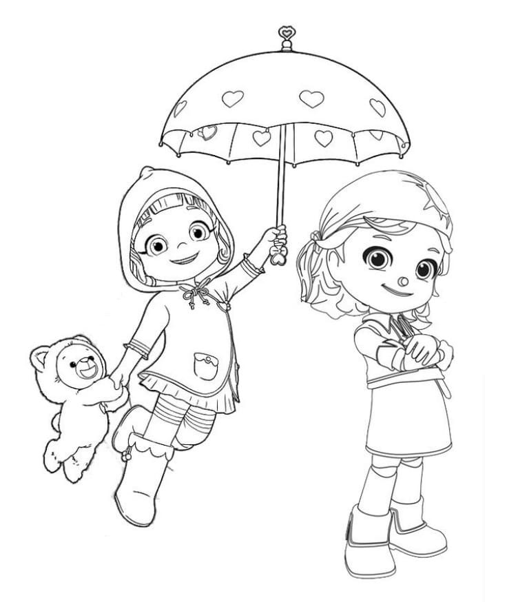 Dibujo de Imgi 7 Ruby And Gina Coloring Page para Colorear