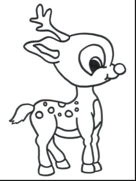 Dibujo de Rudolph Lindo para Colorear