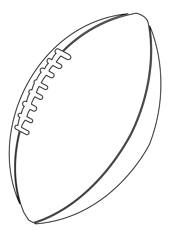 Dibujo de Pelota de Futbol Americano para Colorear
