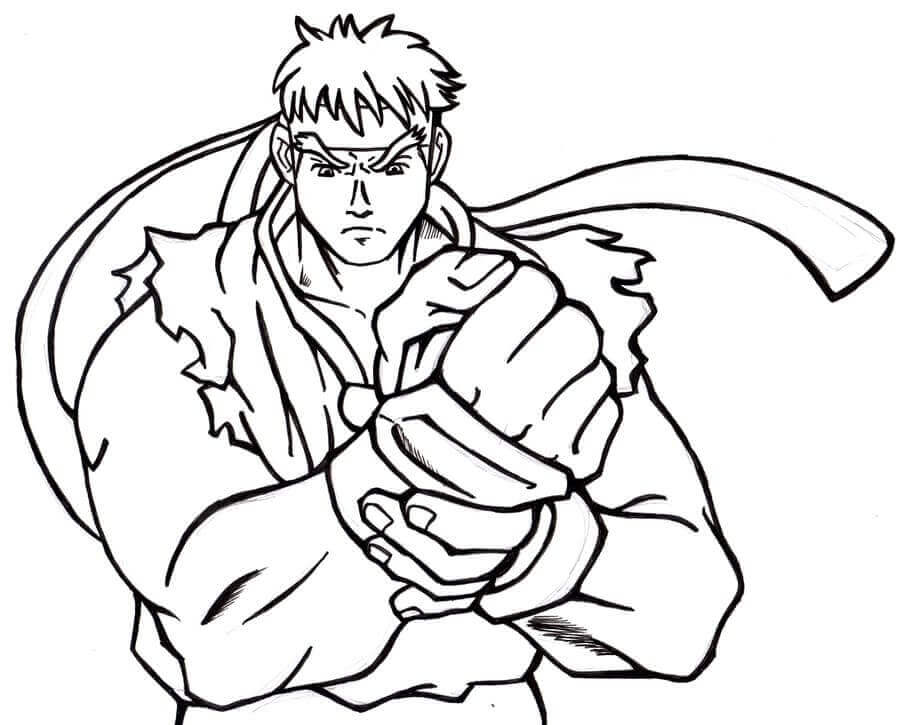 Dibujo de Normalidad Ryu para Colorear