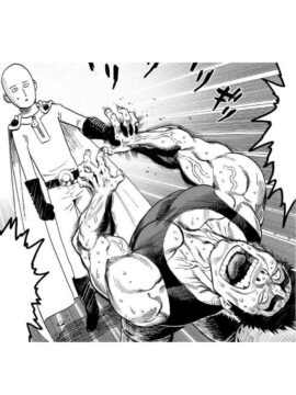 Dibujo de Saitama Vs Criminal para Colorear