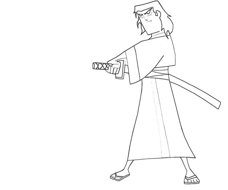 Dibujo de Samurai Jack para Colorear