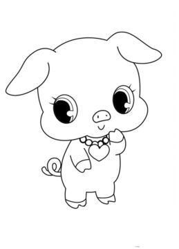 Dibujo de Pequeños Jewelpets página para Colorear
