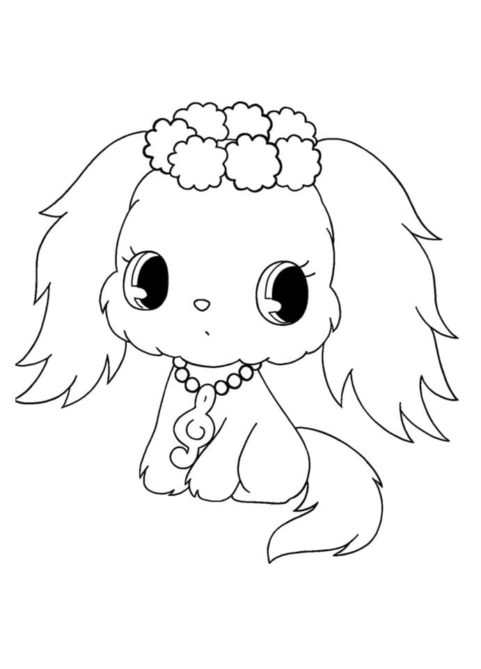 Dibujo de Sapphie de Jewelpets página para Colorear