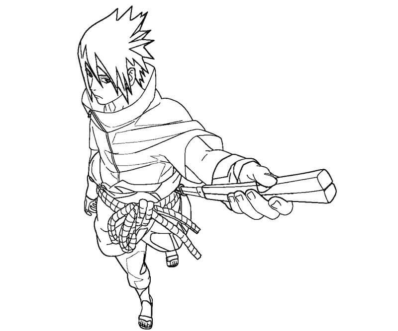 Dibujo de Gran Sasuke para Colorear