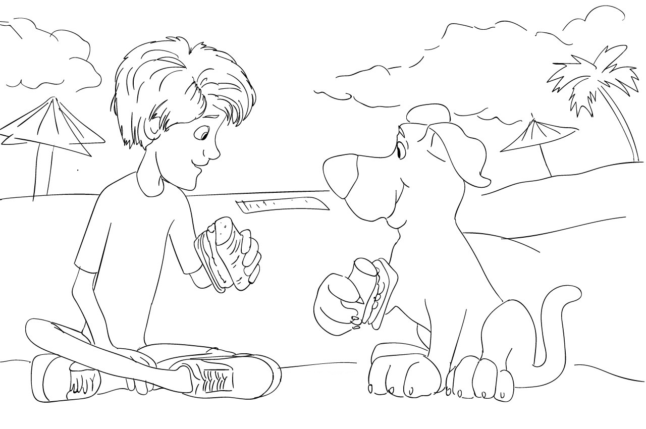 Dibujo de 1588989059 Scooby Doo Baby Cristinapicteaza para Colorear