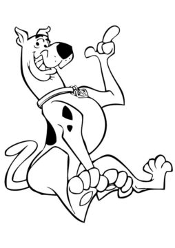 Dibujo de Scooby Doo Divertido para Colorear