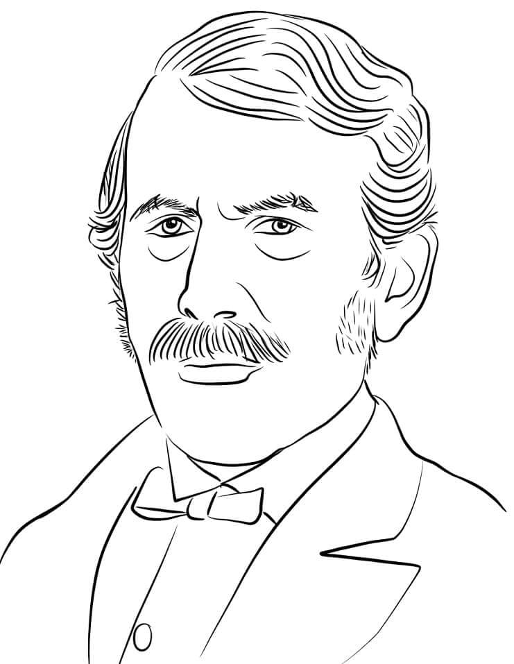 Dibujo de David Livingstone para Colorear