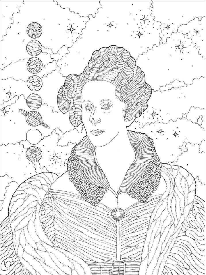 Dibujo de Mary Fairfax Somerville para Colorear