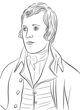 Dibujo de Robert Burns para Colorear