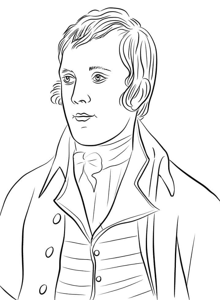 Dibujo de Robert Burns para Colorear