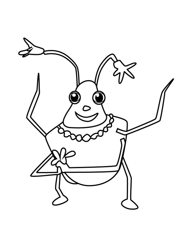 Dibujo de Apestoso de Miss Spider para Colorear