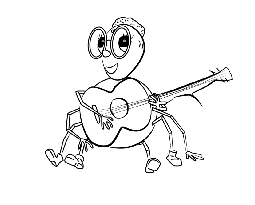 Dibujo de Holley de Miss Spider para Colorear