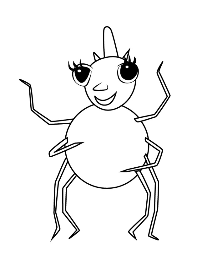 Dibujo de Miss Spider de Miss Spider para Colorear
