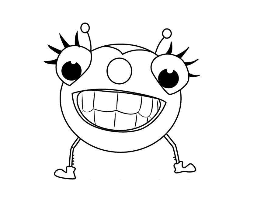 Dibujo de Rebote de la señorita araña para Colorear