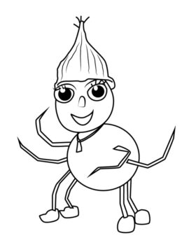 Dibujo de Wiggle de Miss Spider para Colorear