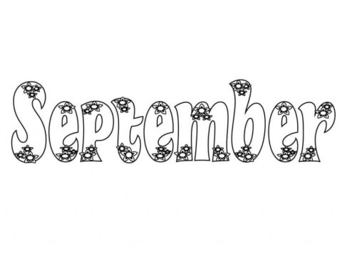 Dibujo de Precioso Septiembre para Colorear