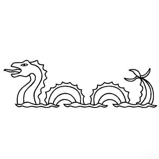 Dibujo de La Mano de la Serpiente de Mar para Colorear