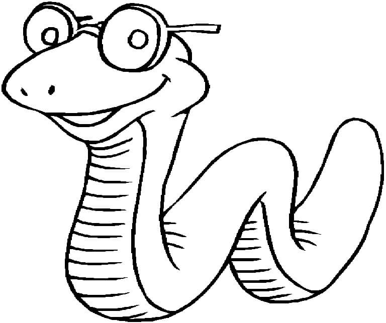 Dibujo de Serpiente Dibujo para Colorear