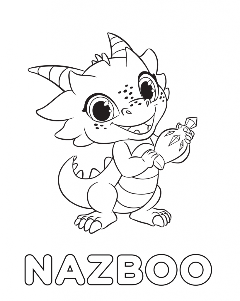 Dibujo de Feliz Nazboo Sonriente para Colorear