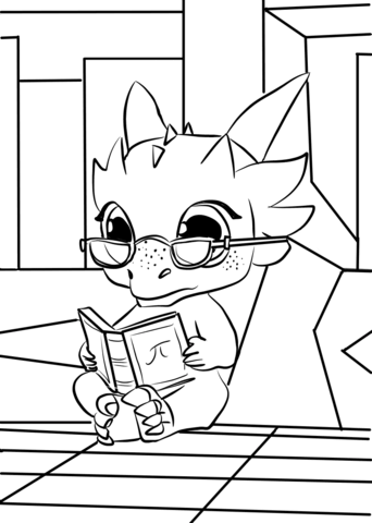 Dibujo de Nazboo Es un Libro de Lectura para Colorear