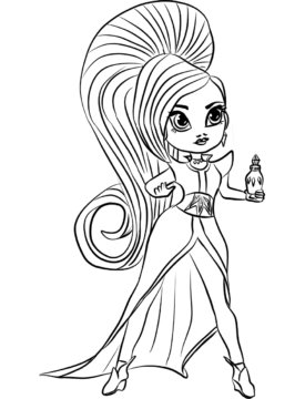 Dibujo de Zeta la Hechicera para Colorear