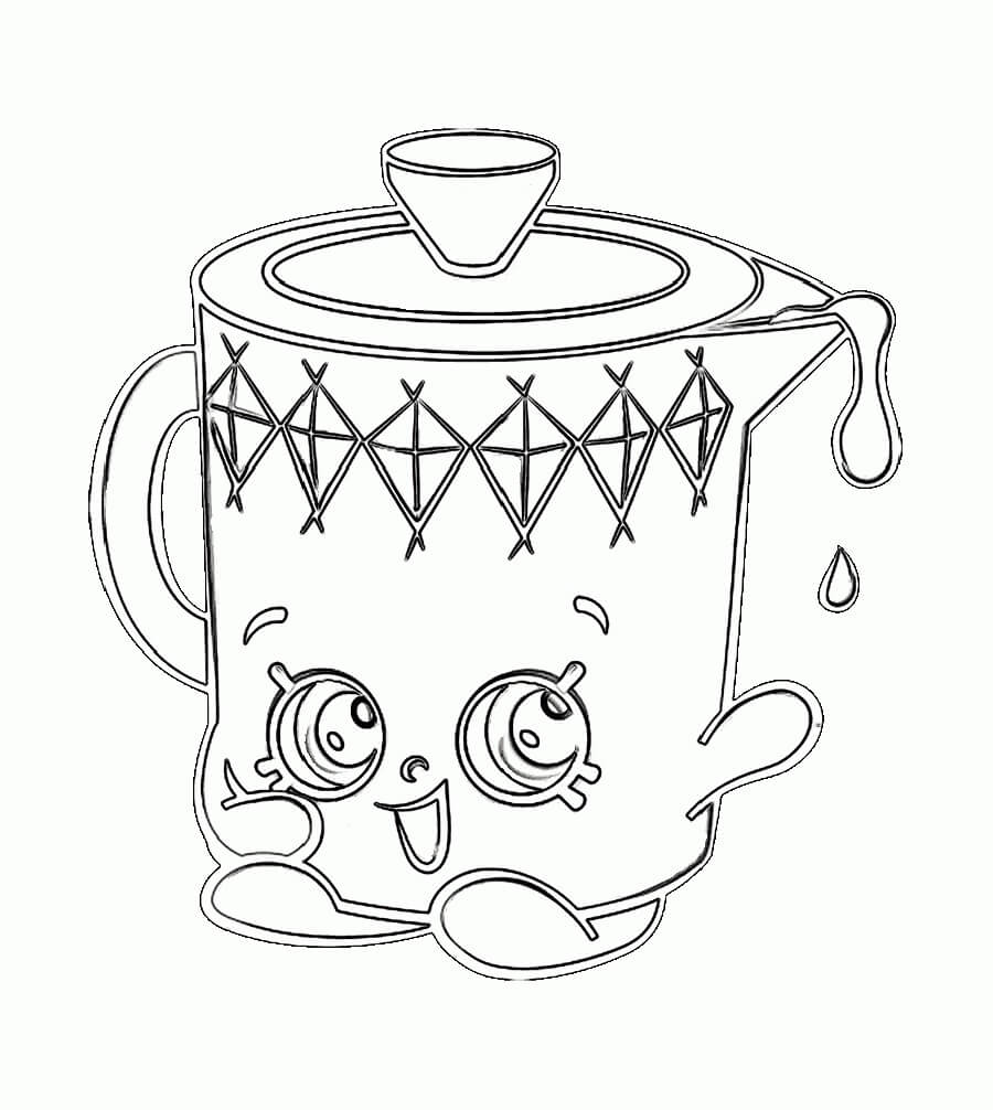 Dibujo de Jen Jug Shopkin para Colorear