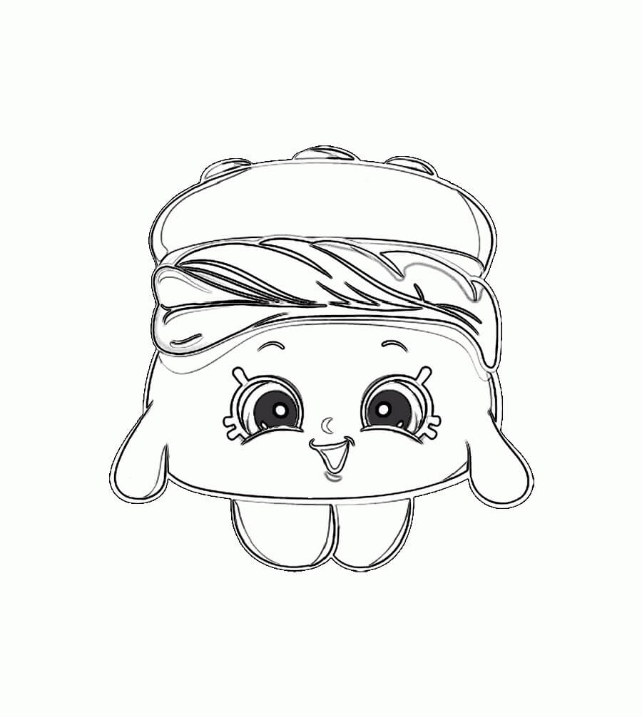 Dibujo de Mel T Moment Shopkin para Colorear